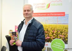 Jeroen Vrolijk of Vrolijk Bloemen came to the fair to visit customers. Vrolijk Bloemen is the longest-established flower processor at the Aalsmeer auction with more than 31 years in business.